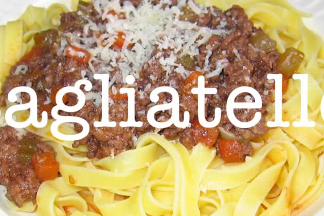 tagliatelle alla bolognese