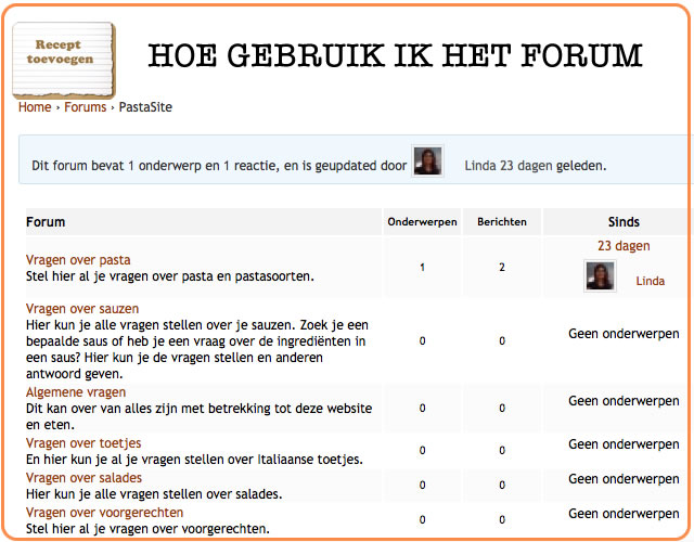 handleiding uitleg forum